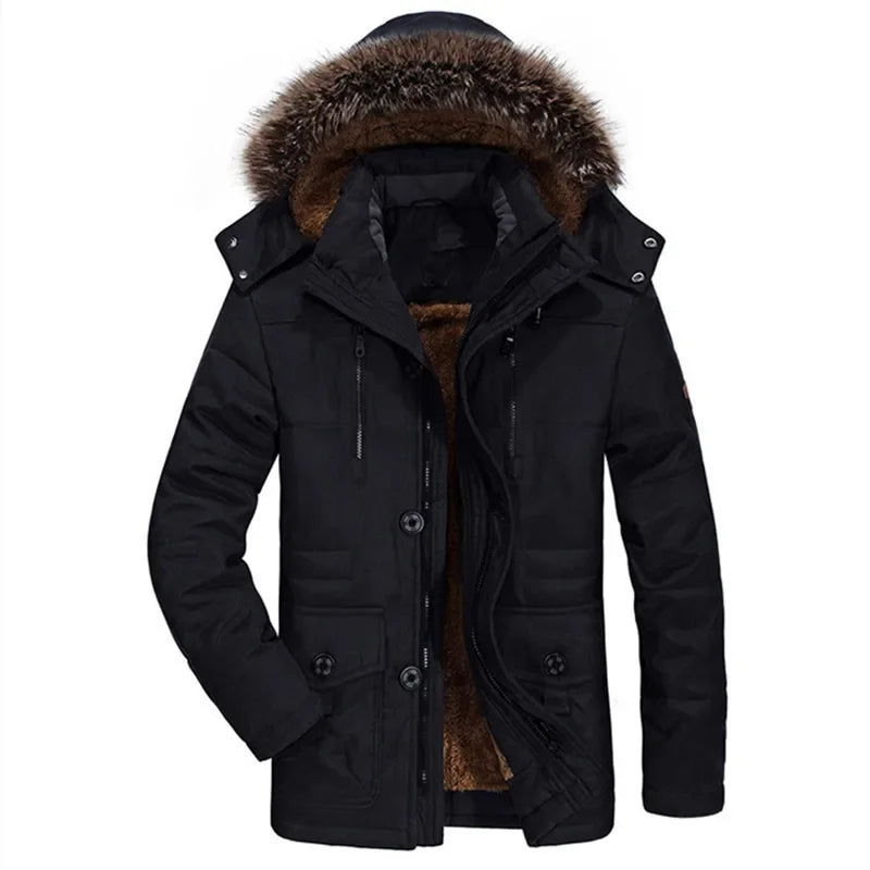 Pierre™ | Winterjas van katoen met capuchon