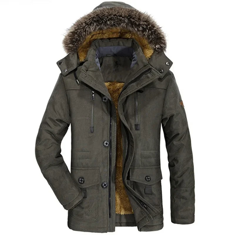Pierre™ | Winterjas van katoen met capuchon