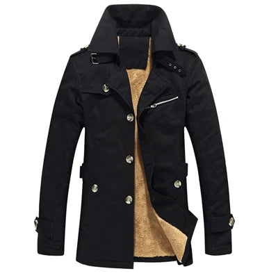 Étienne™ | Elegante Gewatteerde Trenchcoat voor Mannen