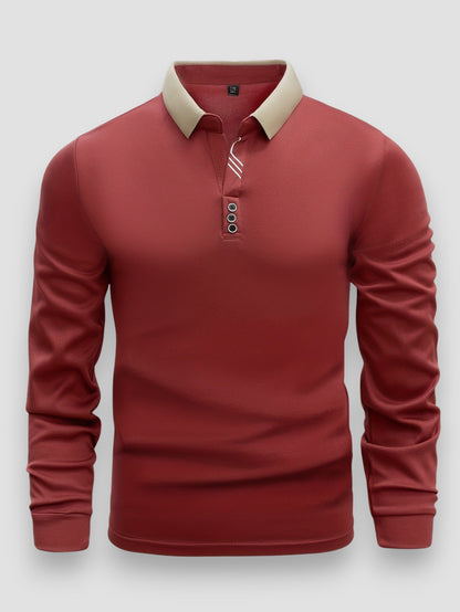 Virexo™ | Luxe Polo Met Lange Mouwen