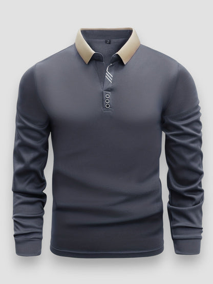 Virexo™ | Luxe Polo Met Lange Mouwen