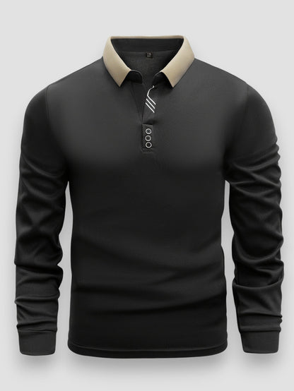 Virexo™ | Luxe Polo Met Lange Mouwen
